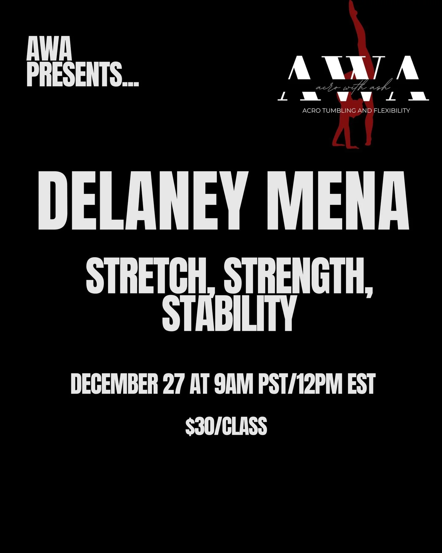 NOW UP FOR BOOKING!
To book Delaney's Guest Zoom Masterclass, please visit the link in my bio and look for &quot;Guest Masterclass- Delaney Mena&quot;
Introducing @delaney_train :
DELANEY MENA, B.F.A., CPT, CES 
Delaney Mena is an acclaimed dancer an