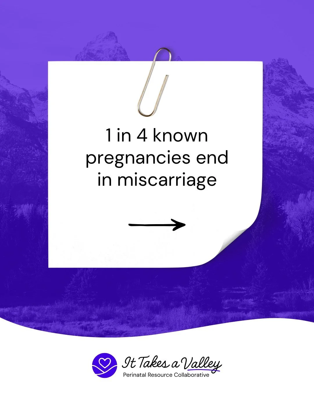 1 in 4 known pregnancies end in miscarriage. If this is part of your story, we want you to know: you are not alone, and your grief matters. 💙

The silence around miscarriage adds to the pain:

😶 Many feel they can't talk about a loss that &quot;was