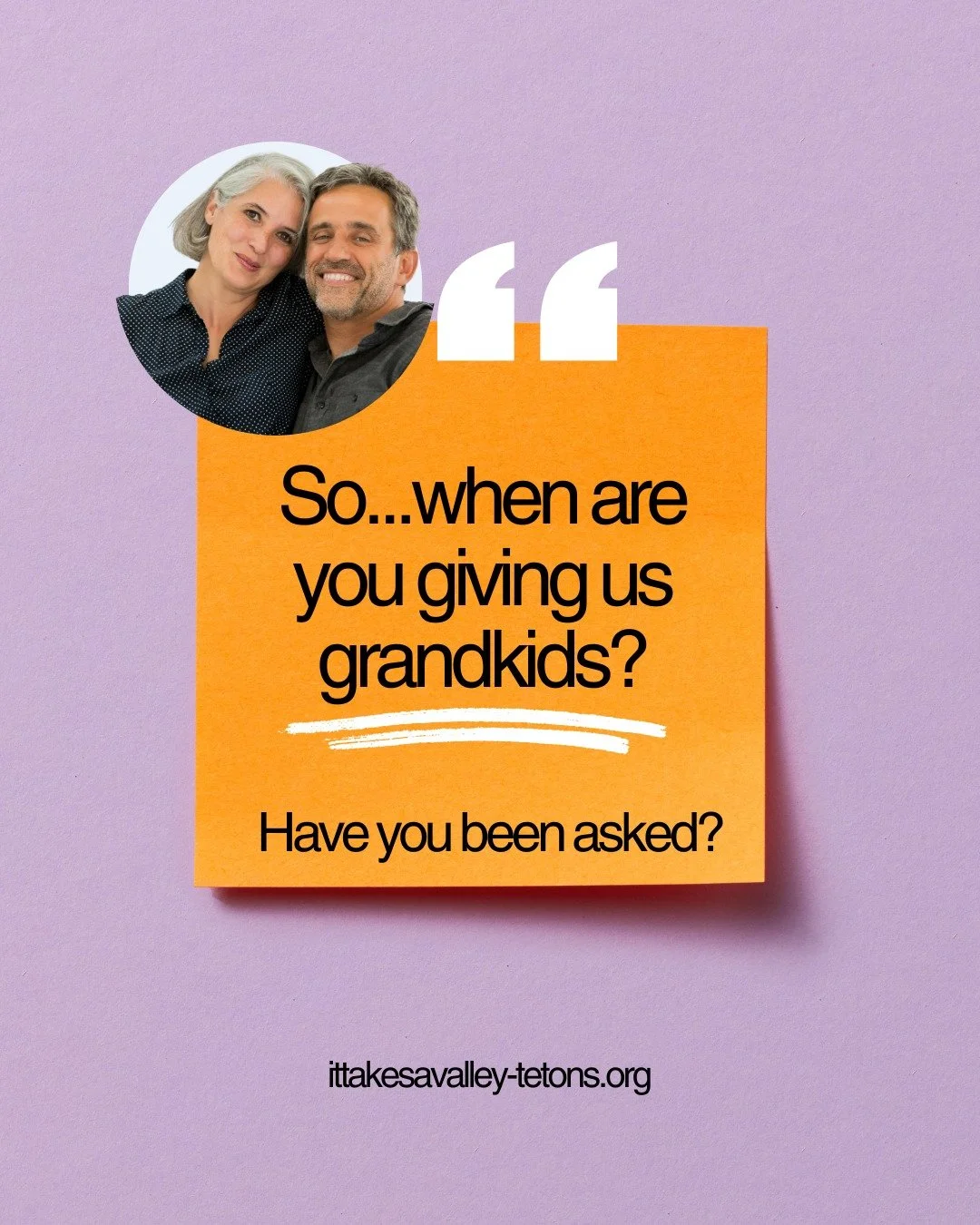 &quot;When are you giving us grandkids?&quot; 
If this question makes you want to hide at family gatherings, we see you. 😤

External pressures add stress to an already complex decision:
🔹 Family and friends think they have a say in your timeline.
?