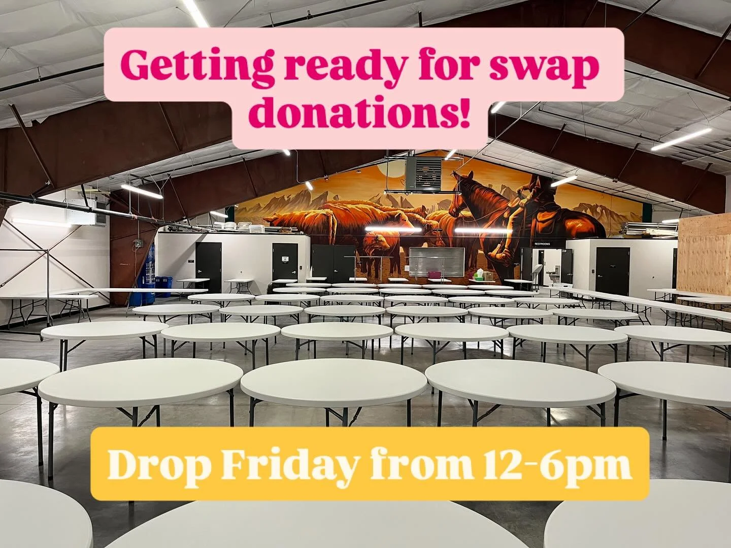 Drop your maternity, infant child clothing and gear TODAY!! Friday, Nov 7 from 12-6pm. Fairgrounds Community Building. Link in bio for what items we can and can&rsquo;t accept.