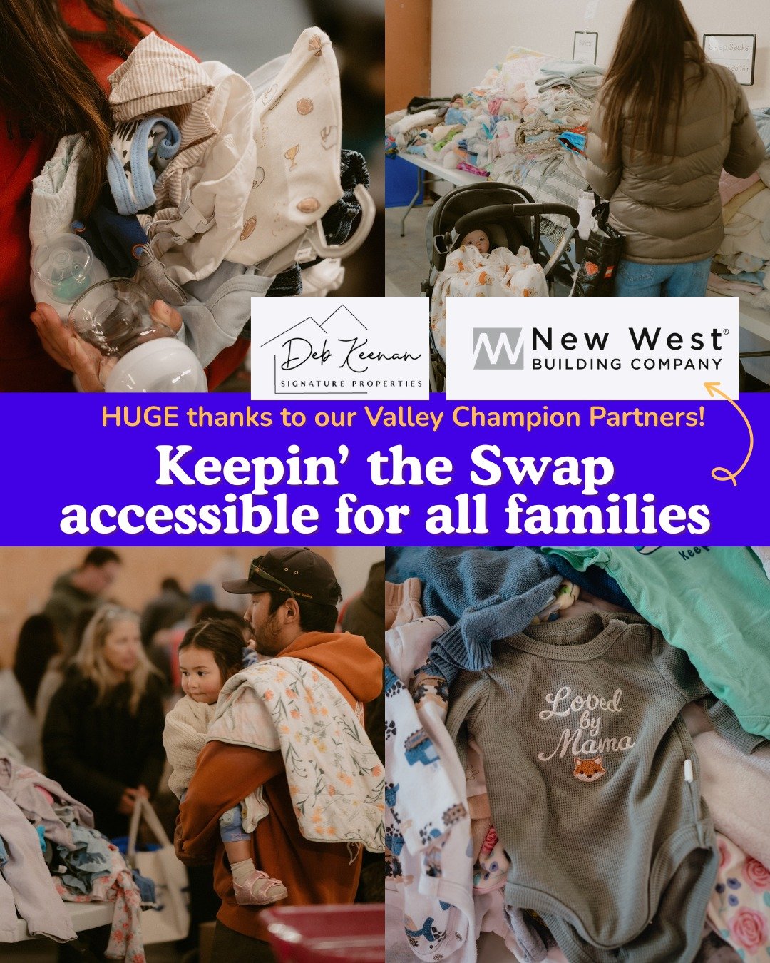I know you are asking...
"How is the Swap still free for all families???"

Because of amazing partners who believe is supporting young families!
@debkeenanrealestate 
@newwestbc