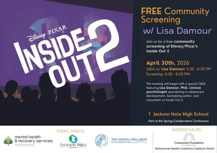 Drop your outgrown kid items at the Fairgrounds Community Building on Thursday, April 30 from 4-7pm and then head over to the high school for a free Q&amp;A and screening of Inside Out 2. 

@mentalwellnessjh
@mentalhealthandrecoveryjh
@cfjacksonhole
