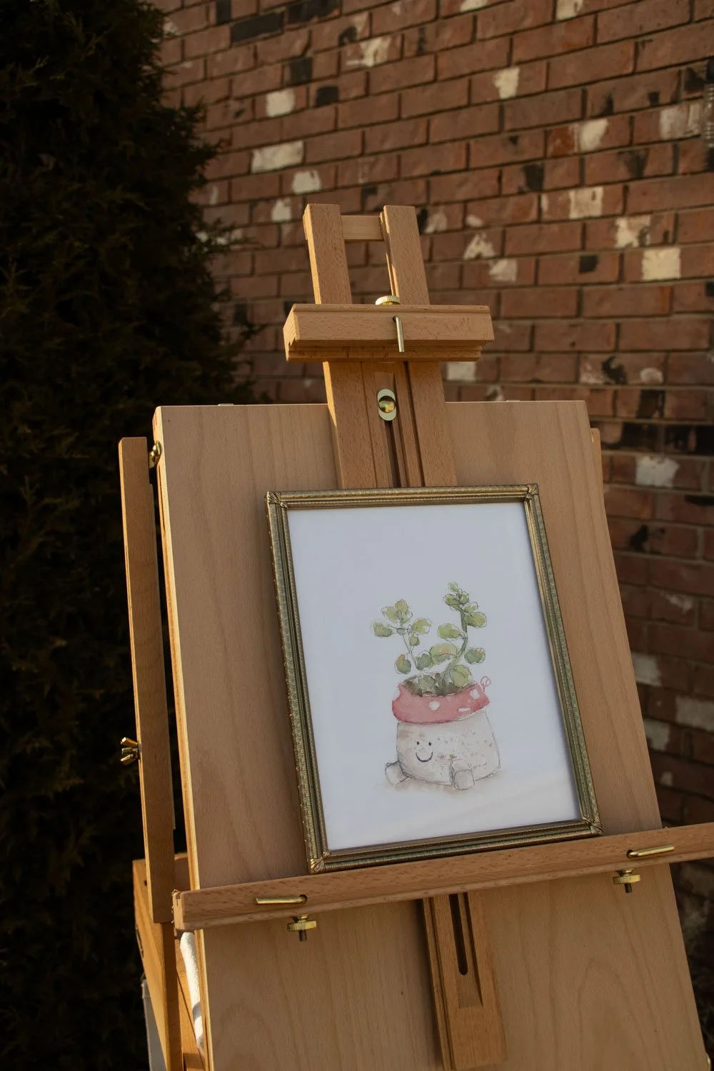 Jade & Mushroom Pot - Print