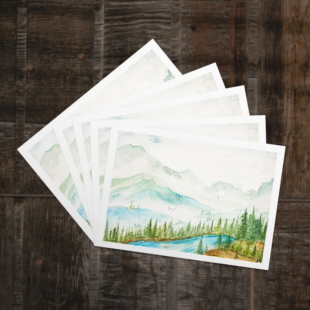 Mountain Pass - Blank Cards