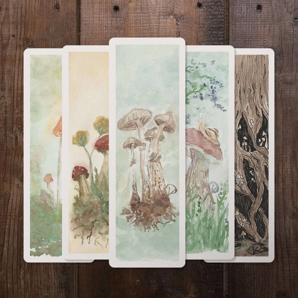 Mushroom Bookmark - Prints