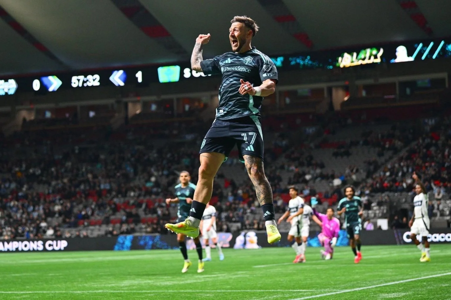 Arriola Picks Up Brace for Sounders in First Leg Domination In Vancouver