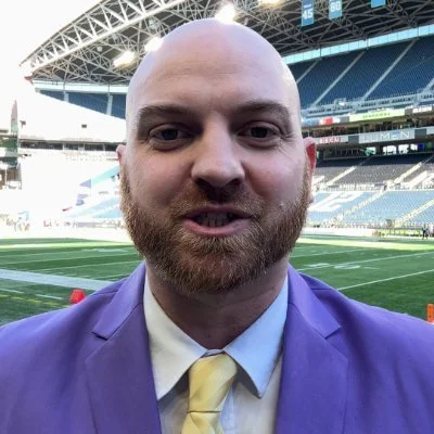 Seattle Seahawks reporter Corbin Smith at Lumen Field.