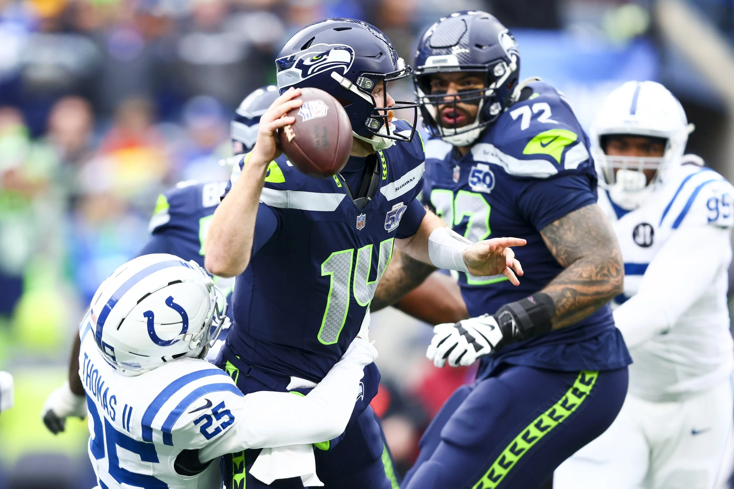 Halftime Observations: Seahawks Caught Sleepwalking, Trail 13-6 to Colts
