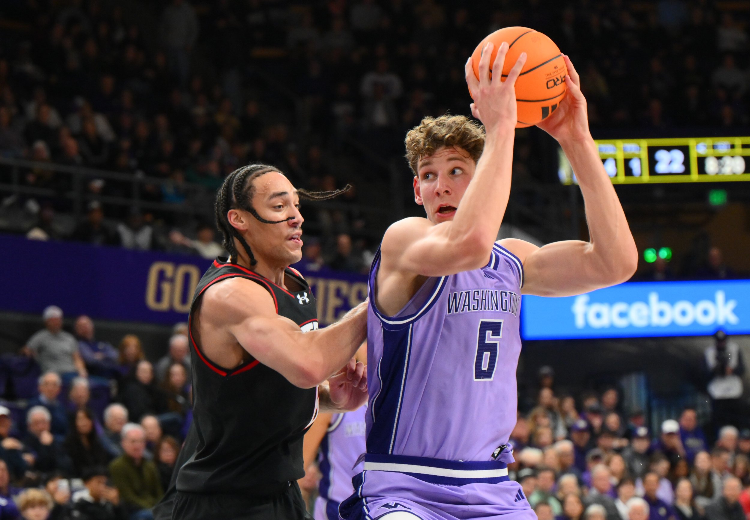 Offensive Trio, Kepnang’s Defense Fuels Huskies Men’s Basketball to Non-League win vs. Utah