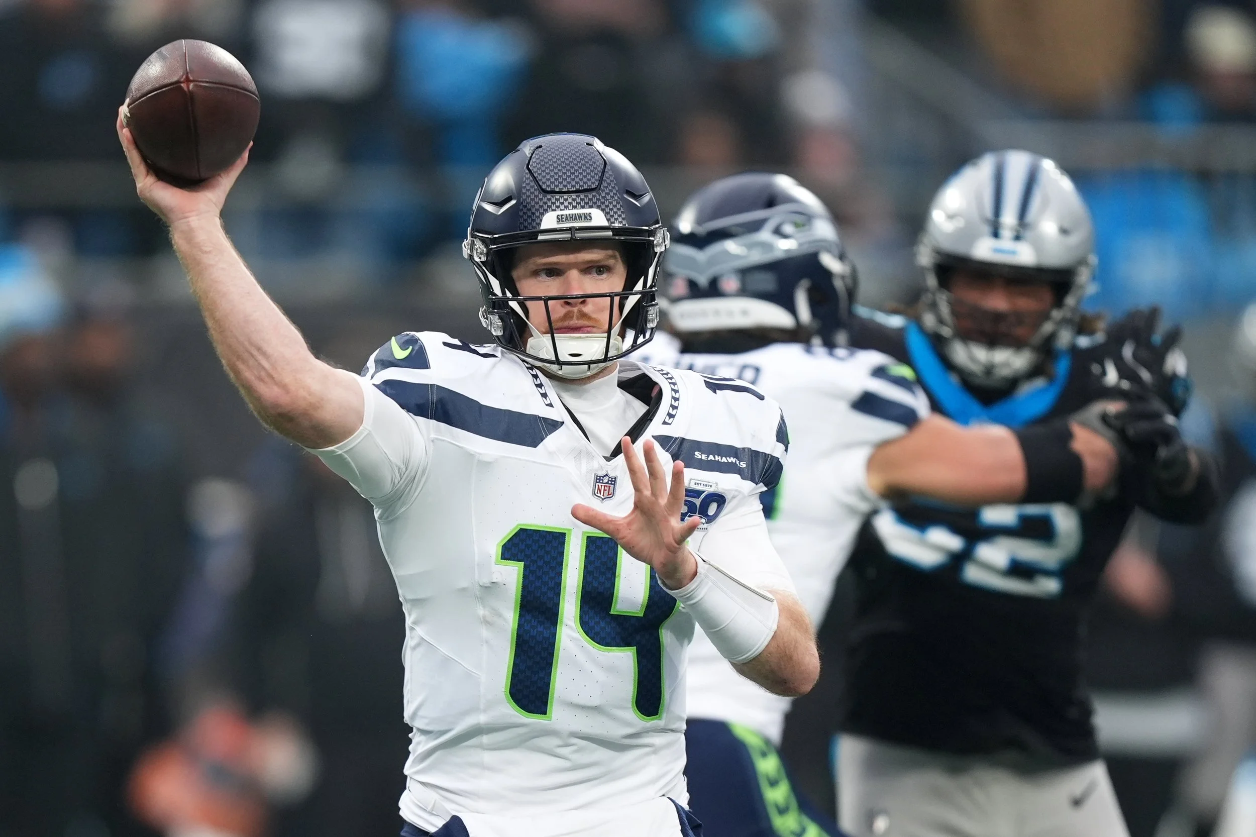 ‘It’s Just Football’: Seahawks QB Sam Darnold Not Sweating Stakes in NFC West Title Bout