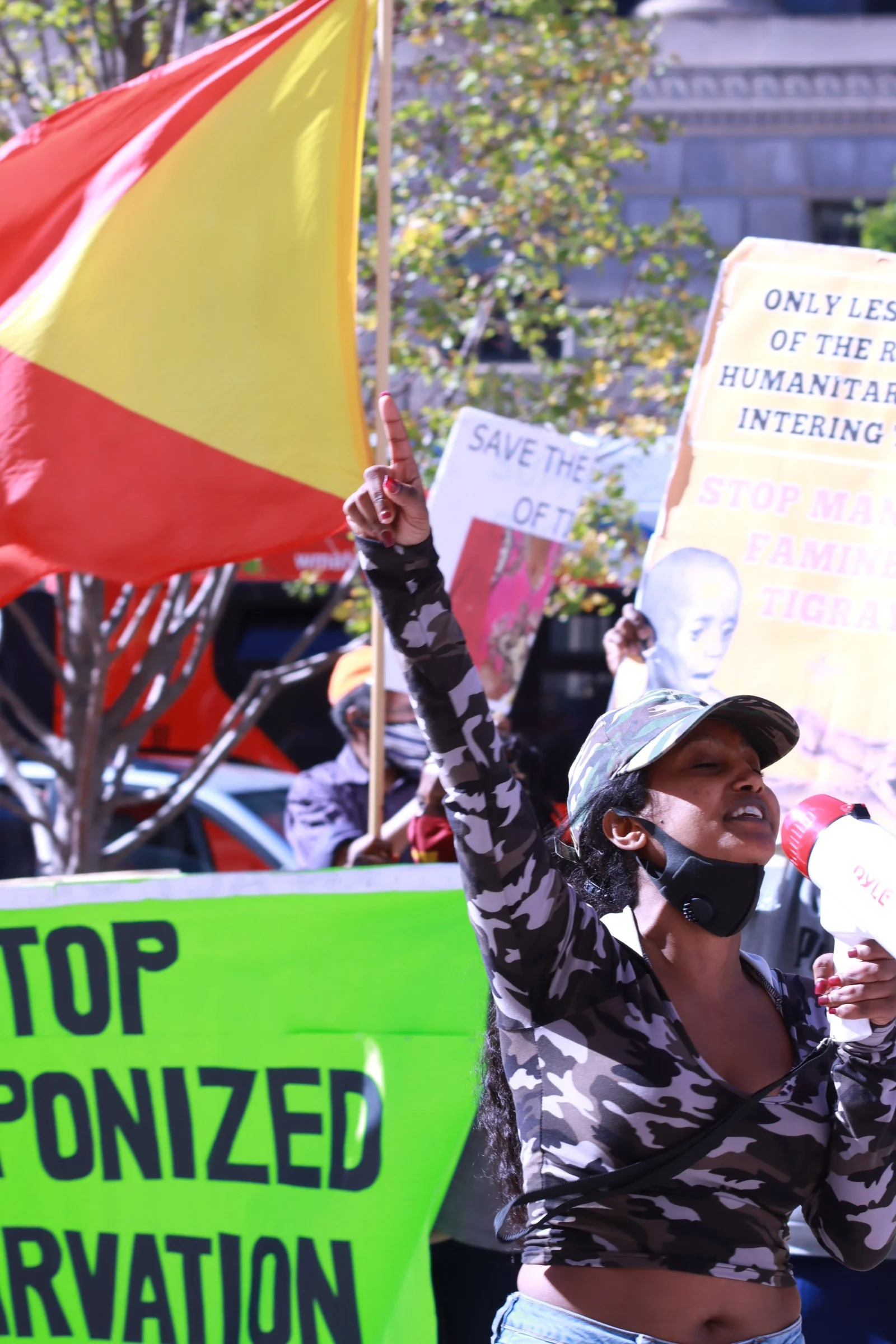 tigray ethiopian protest in washington dc during biden presidency, 
