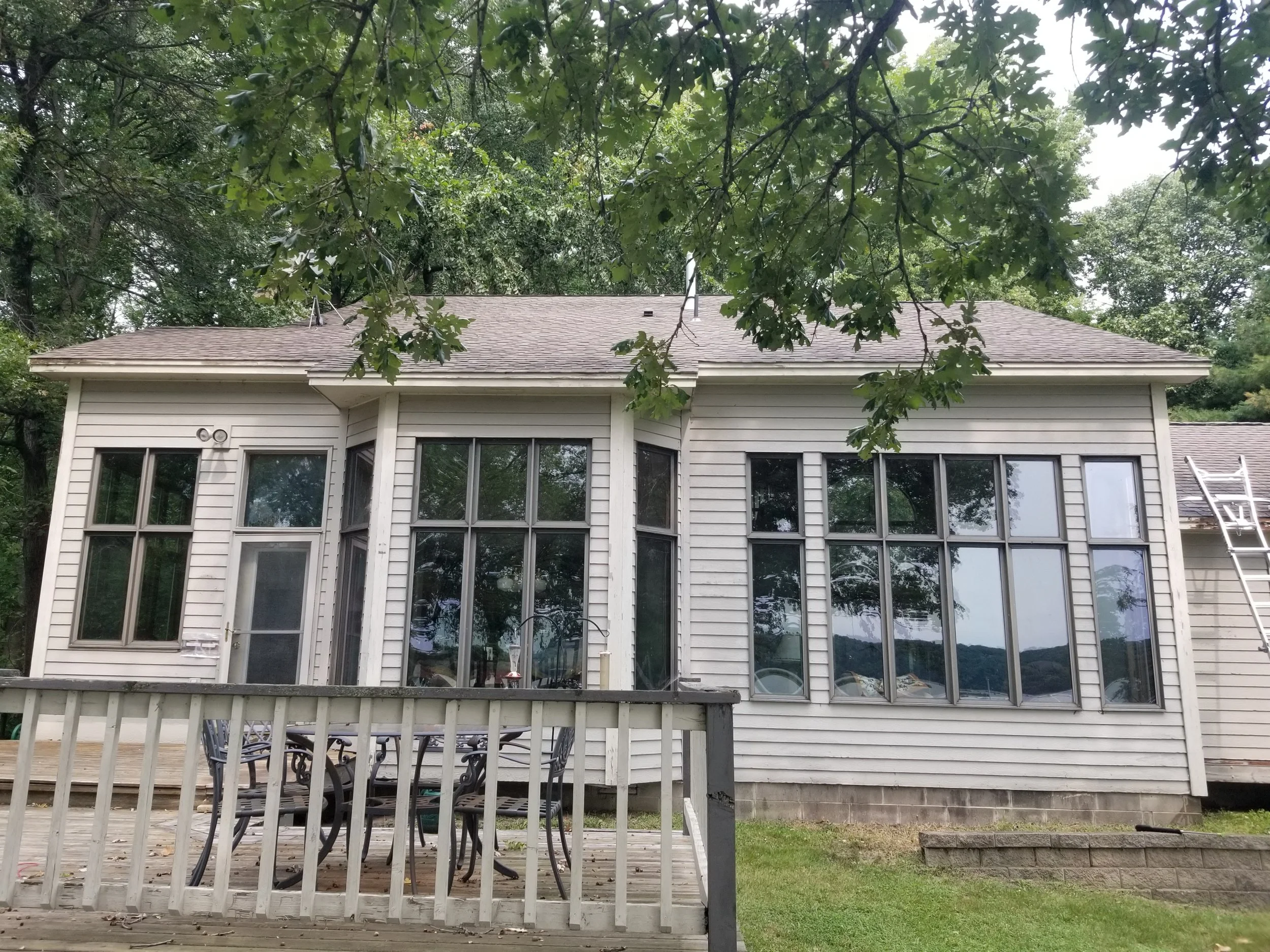This was a call for an exterior paint job. ended up the siding was rotting into the home. had to replace studs, sheathing, reside and then paint. Right on the Mississippi River in Cottage Grove, MN