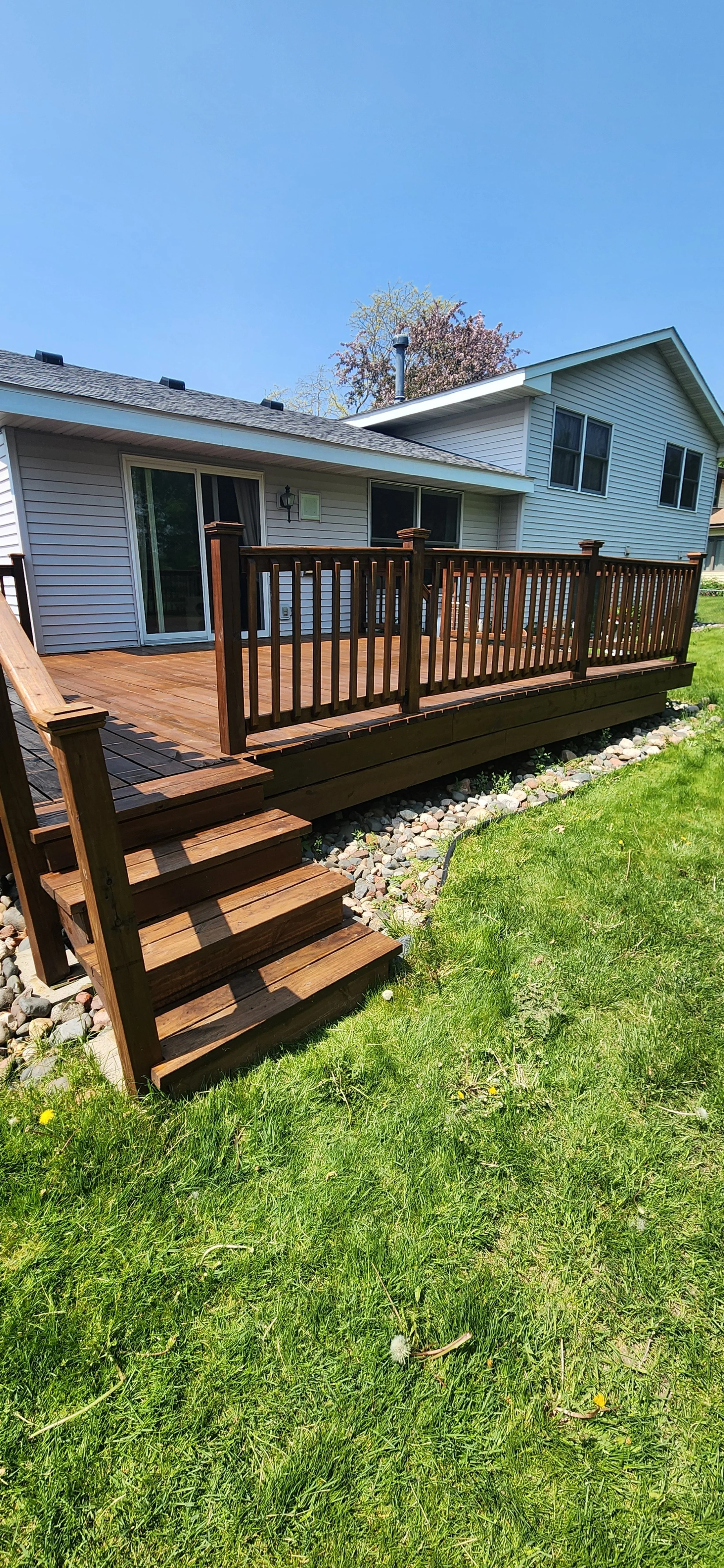 power wash and stain