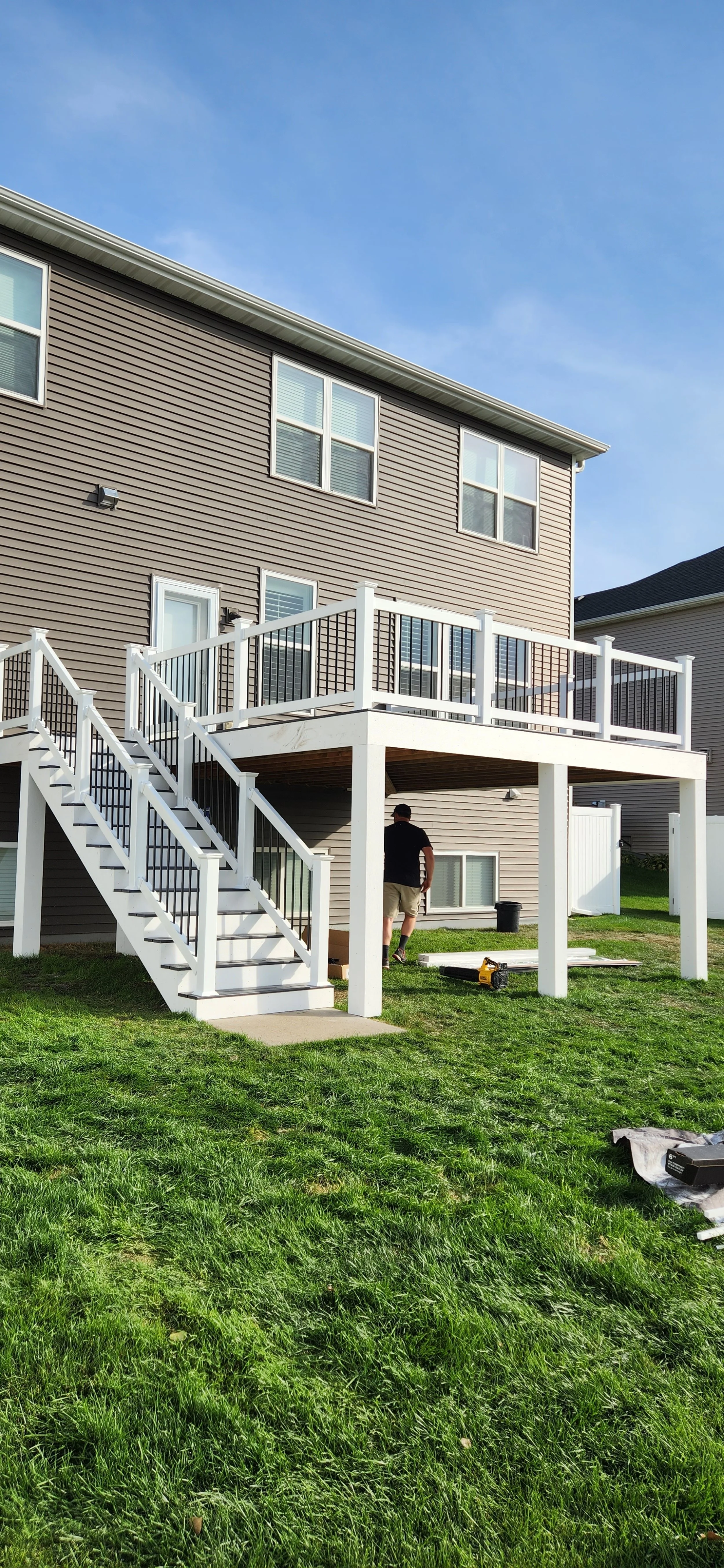 Azek decking build in Brooklyn Park with a partner. They had the ledger and we were able to build this in a week. 