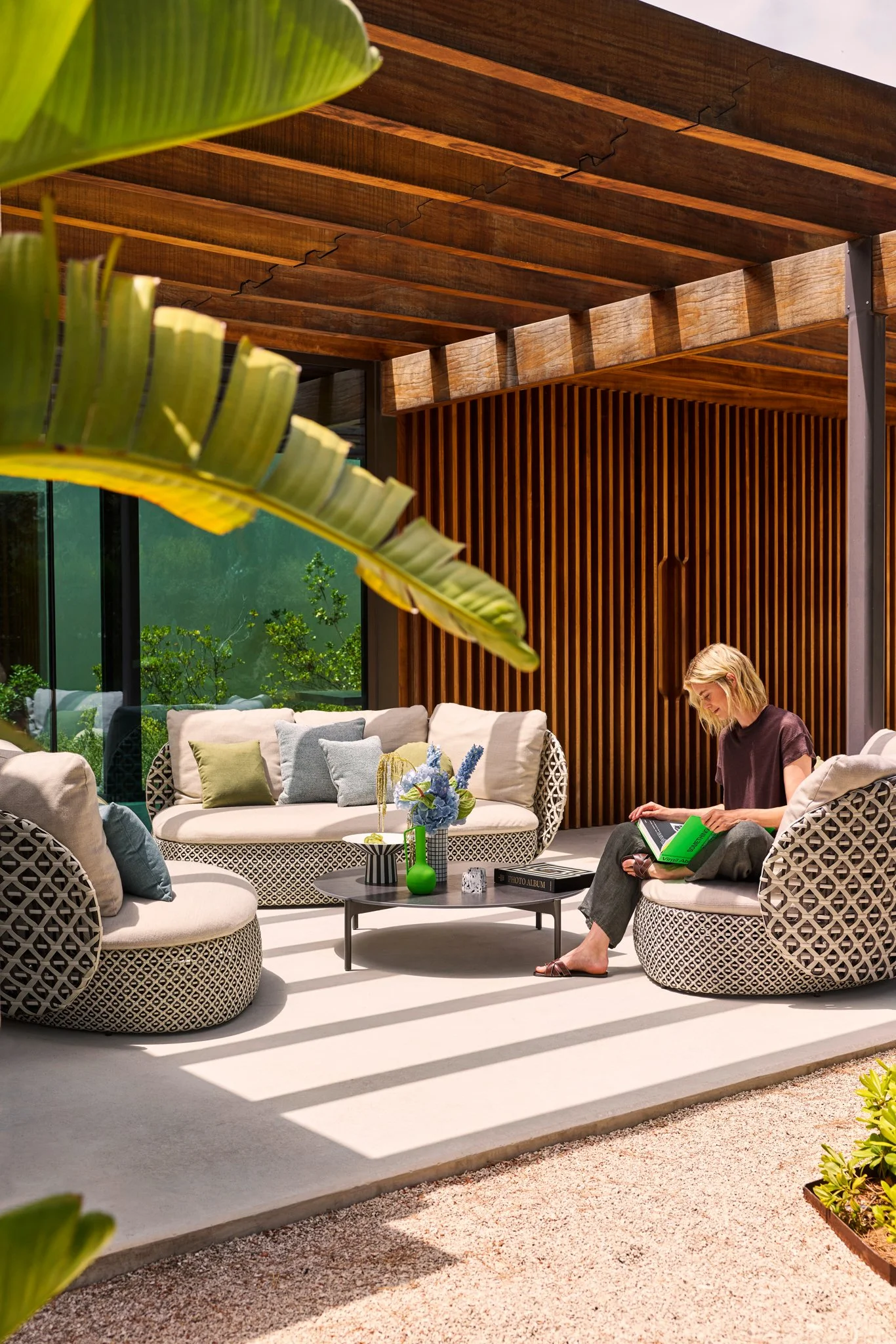 DEDON Luxury outdoor furniture at Salone Las Vegas.