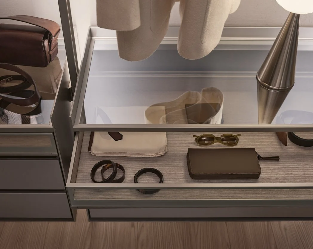 Rimadesio Zenit walking closet - luxury custom closets at Salone Las Vegas