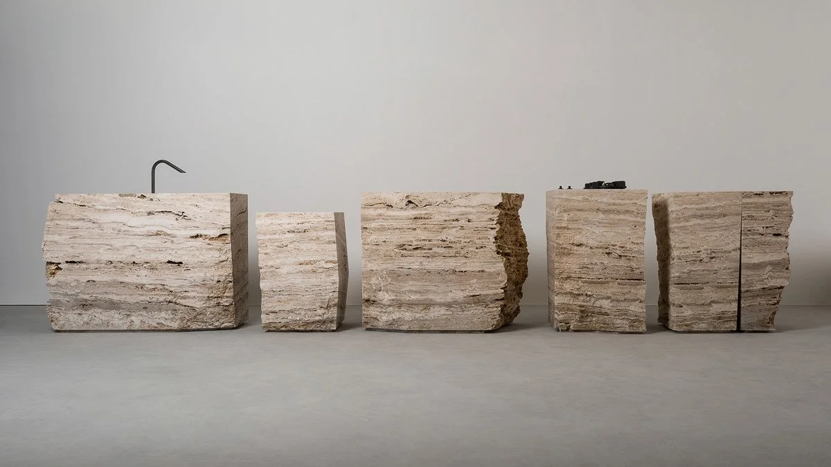 Vaselli stone outdoor kitchen at Salone Las Vegas