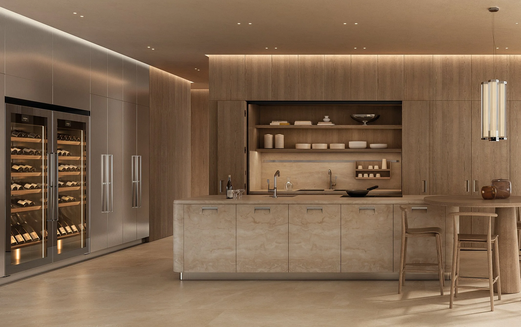 Arclinea — Kora Kitchen Island available at Salone Las Vegas