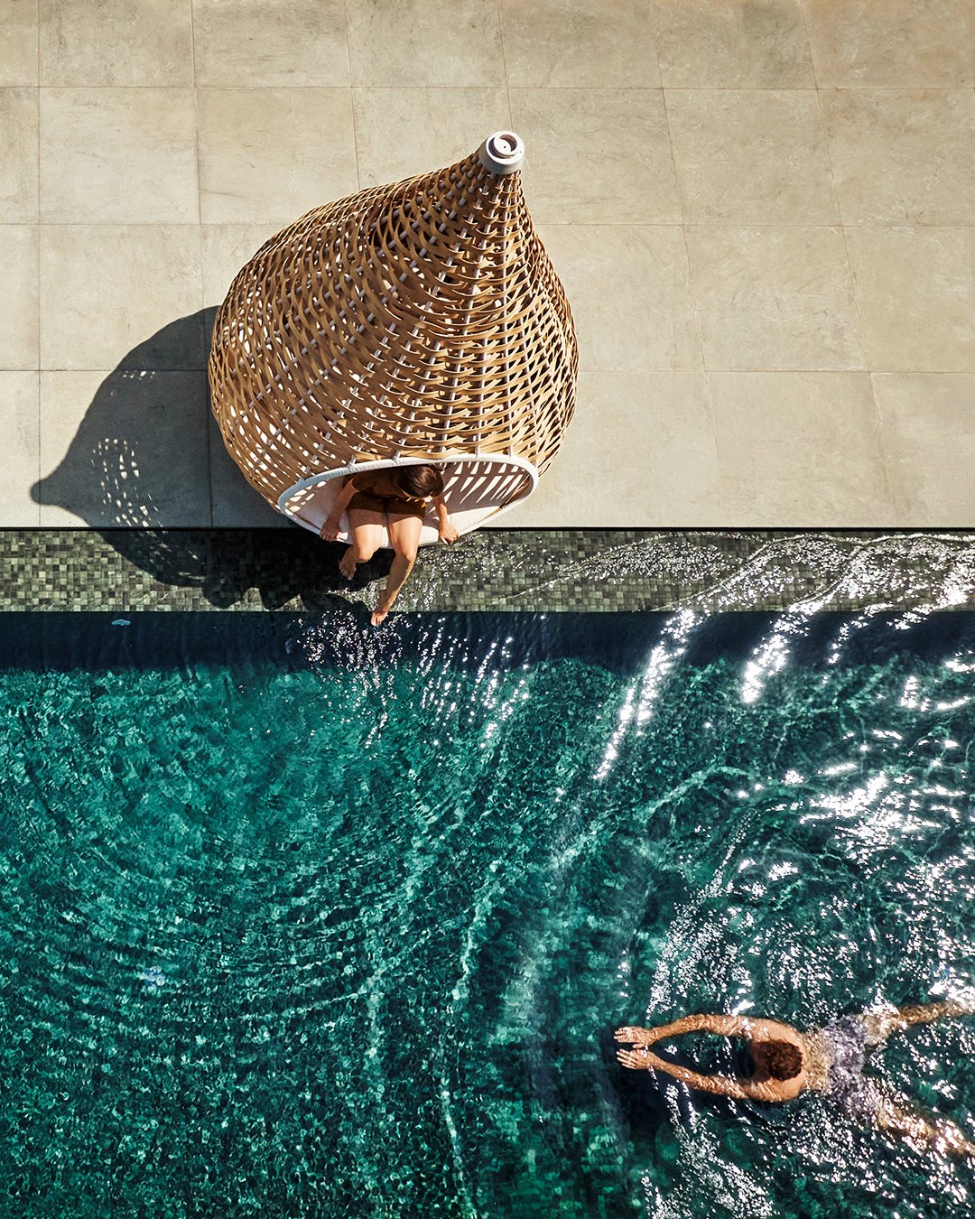 DEDON Nestrest - Luxury outdoor furniture at Salone Las Vegas.