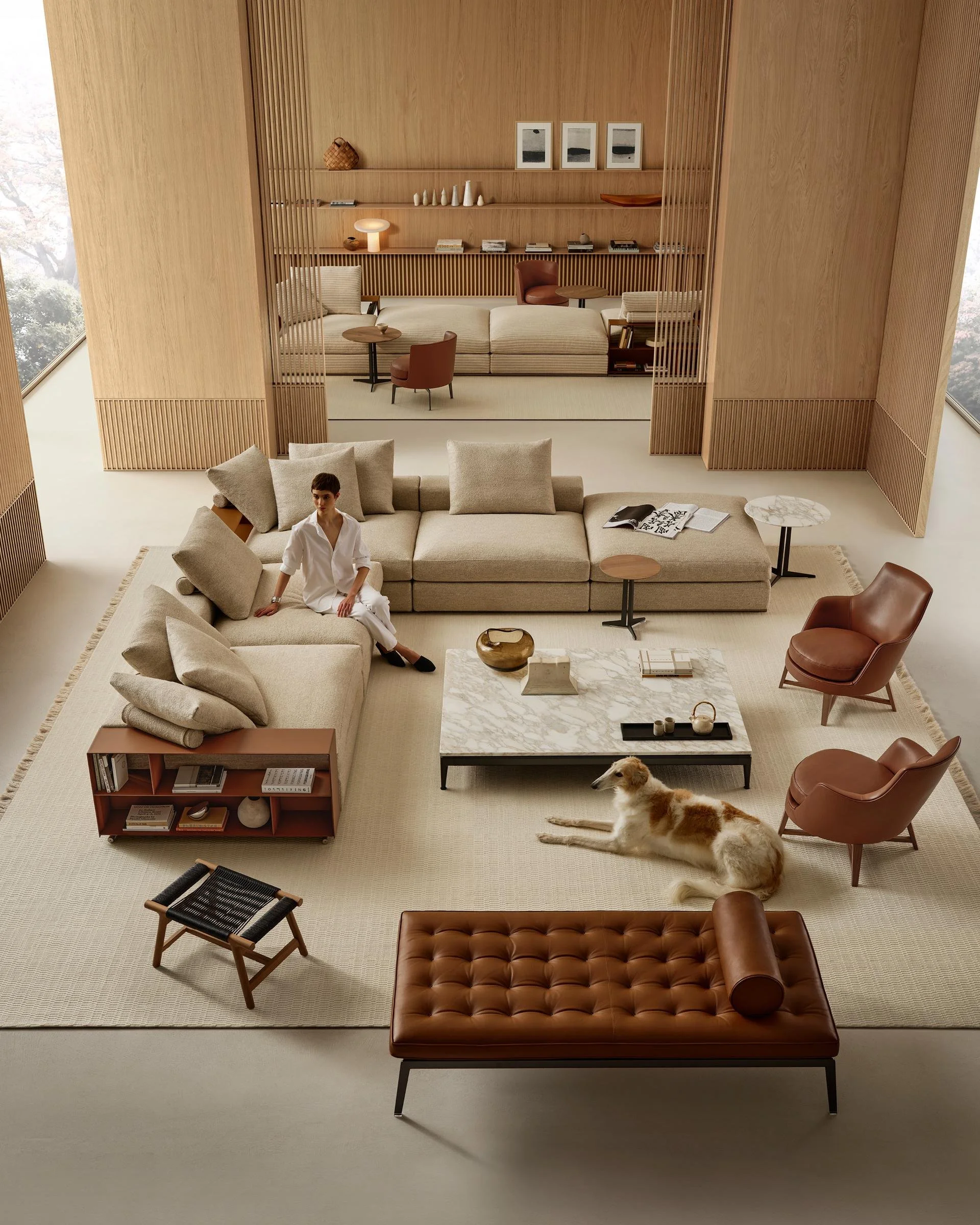 Flexfrom Groundpiece sofa high-end Italian Furniture at Salone Las Vegas