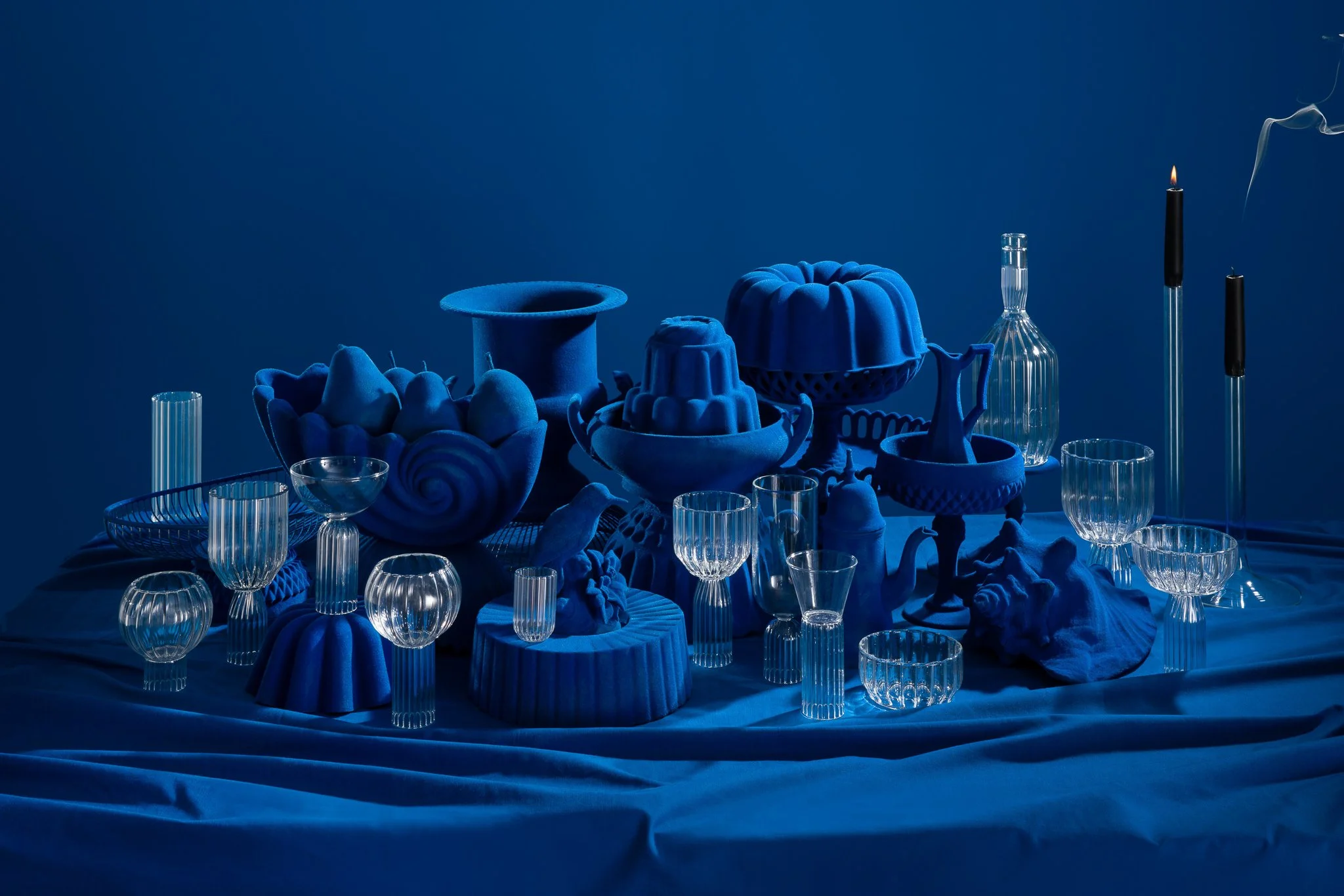 fferrone desing glassware at Salone