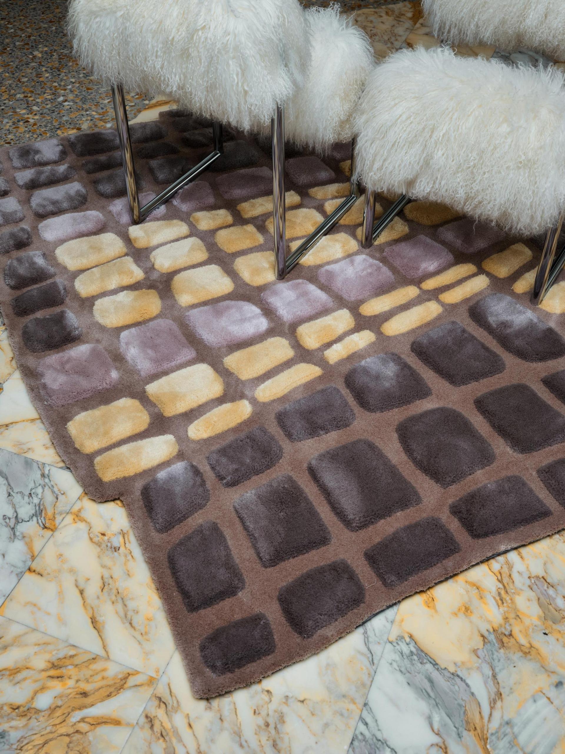 JOV handmade European rug in a luxury interior at Salone Las Vegas