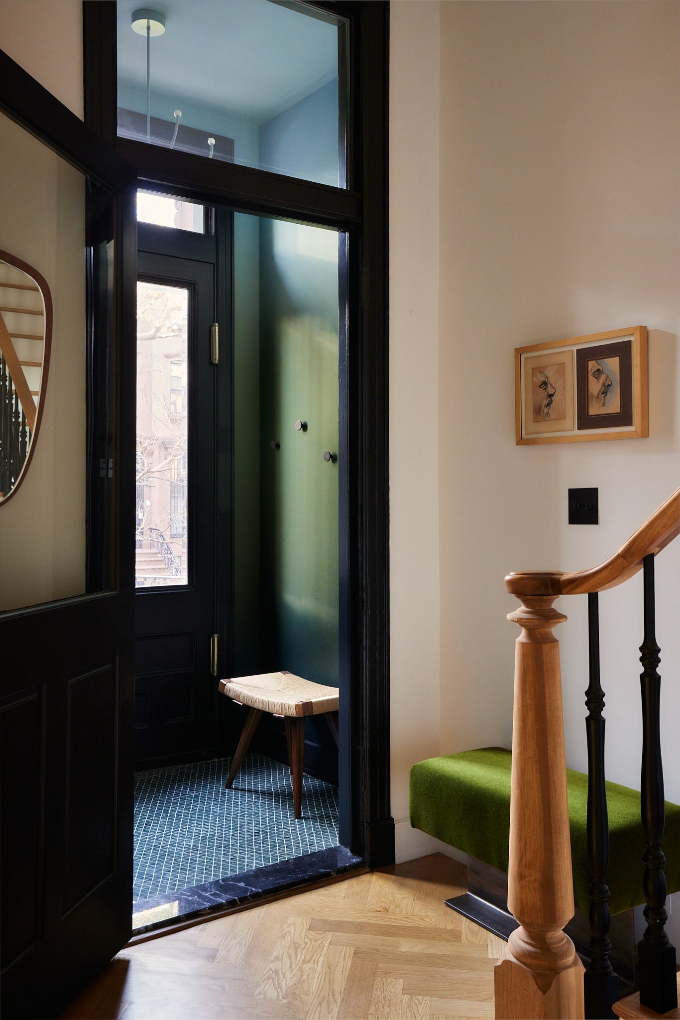 Architectural Photography of a residential brooklyn brownstone entryway