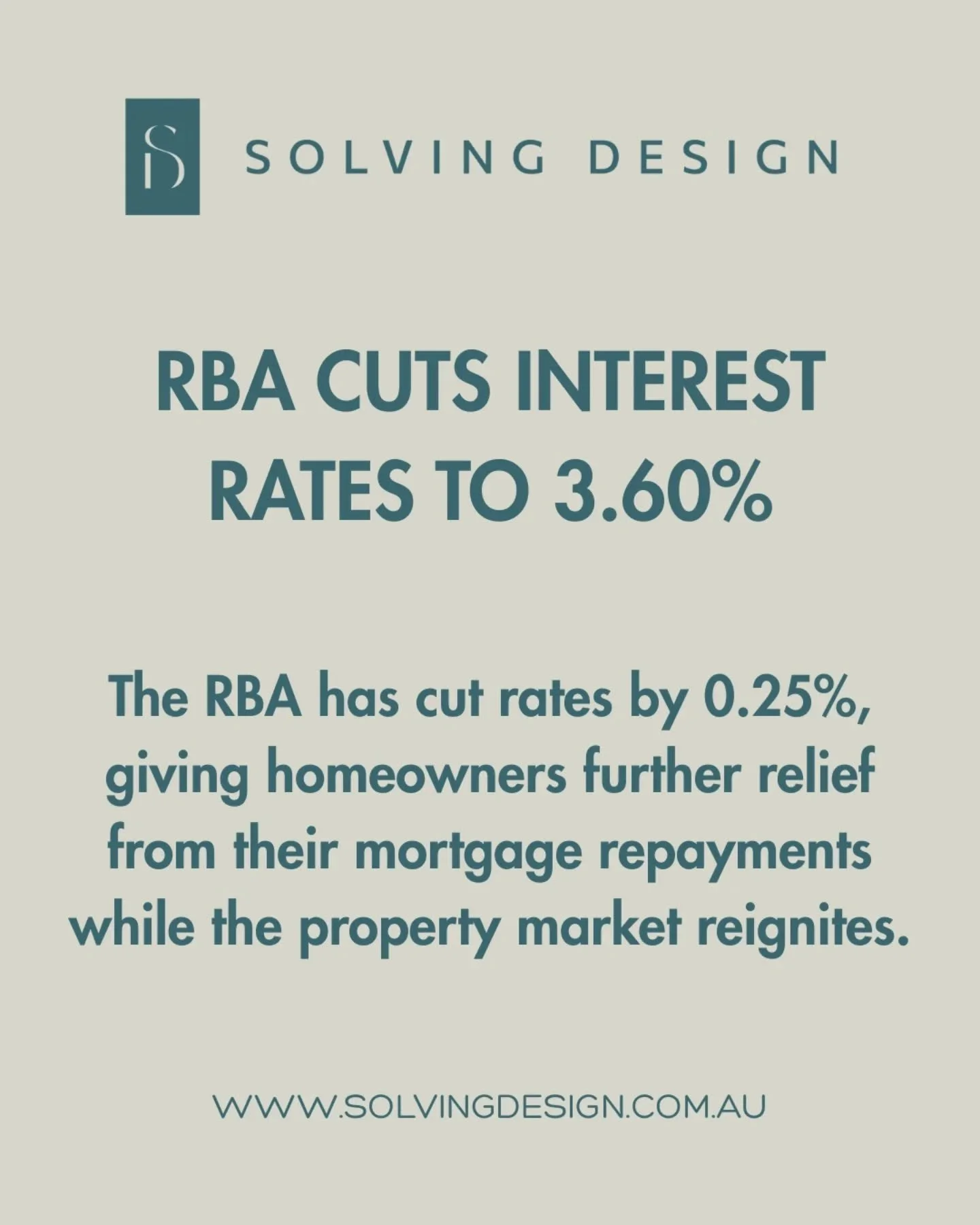 The Reserve Bank has announced a 0.25% rate cut to the official cash rate, giving mortgage holders mortgage repayment relief as the property market reignites.

There's never a better time to see if you can secure a better rate for your home loan. As 