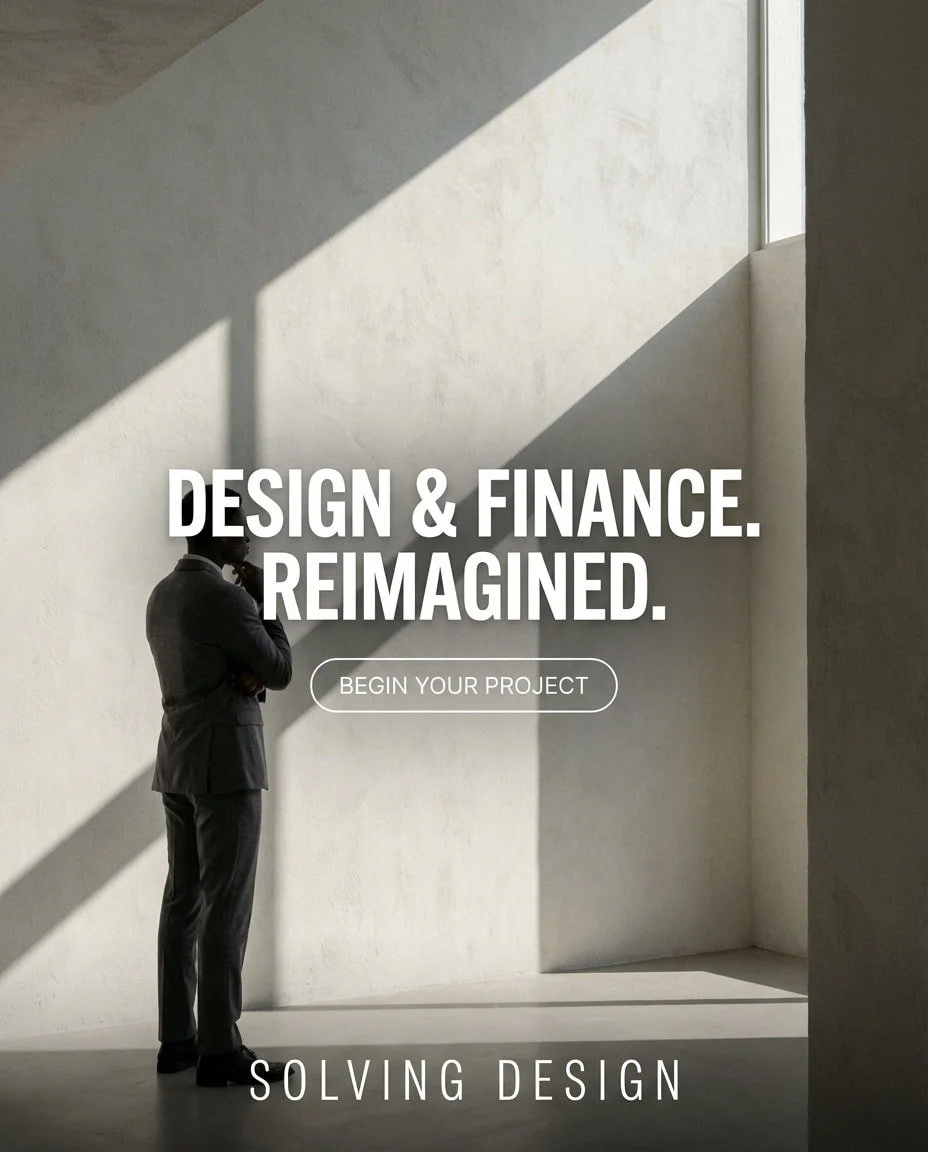 Solving Design redefines what it means to bring a project to life. As a hybrid design and mortgage broking studio, we combine the artistry of design with the strategy of finance &mdash; ensuring every vision is both beautifully realised and financial
