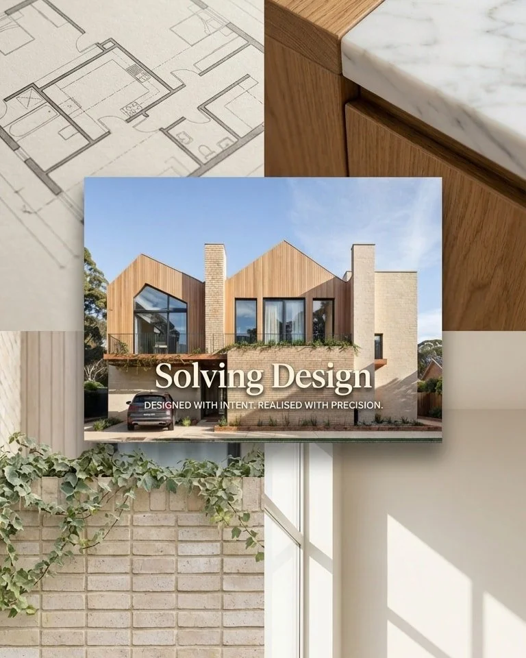 At Solving Design, we unite design creativity with financial expertise to deliver refined &amp; intelligent outcomes. Our integrated approach ensures every project is as achievable as it is beautifully conceived &mdash; designed with intent, realised