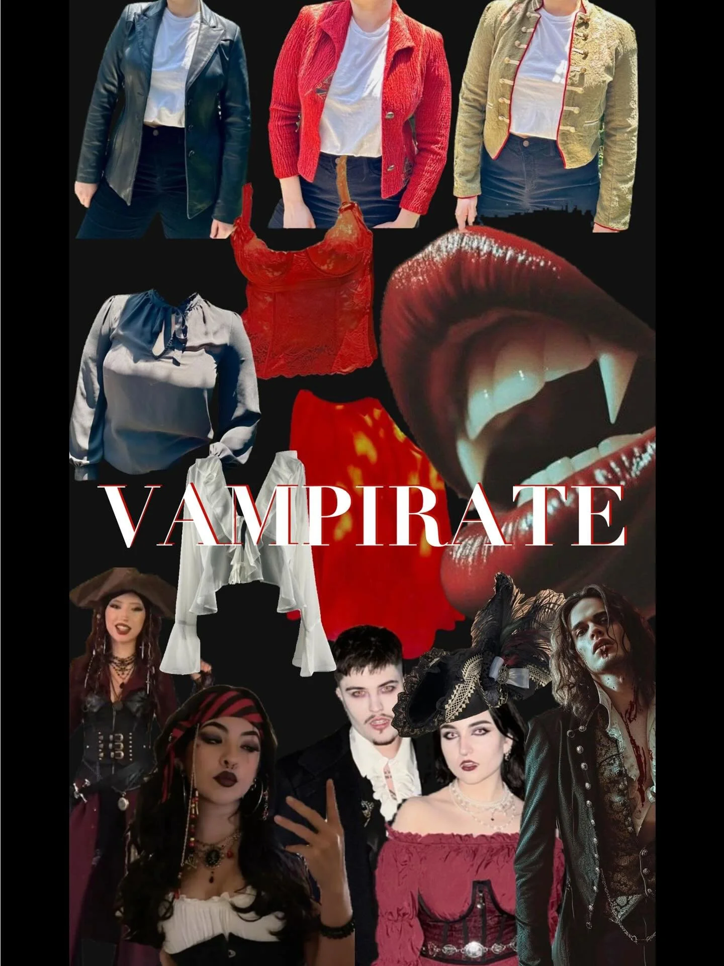 Halloween Costume Idea: The Vampirate 

A combo of two classics. Find all you need at Babe-King.com

✨Check it out✨