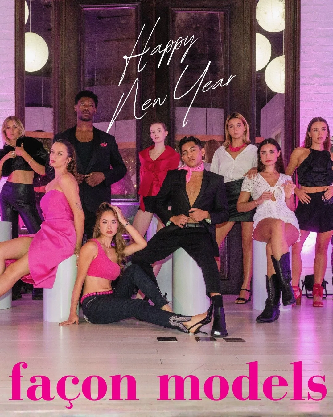 Fresh year. Bold moves.

Happy new year models 💗 Here's to a big 2026!