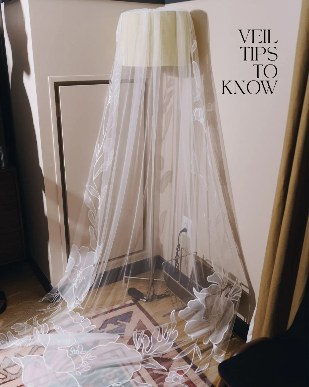 Small details, big impact ✨ let's talk veils!

From matching the lace and color of your gown to picking the perfect length for your train, every detail counts. Bring your veil to your trial, check the placement with your hairstyle, and don&rsquo;t fo