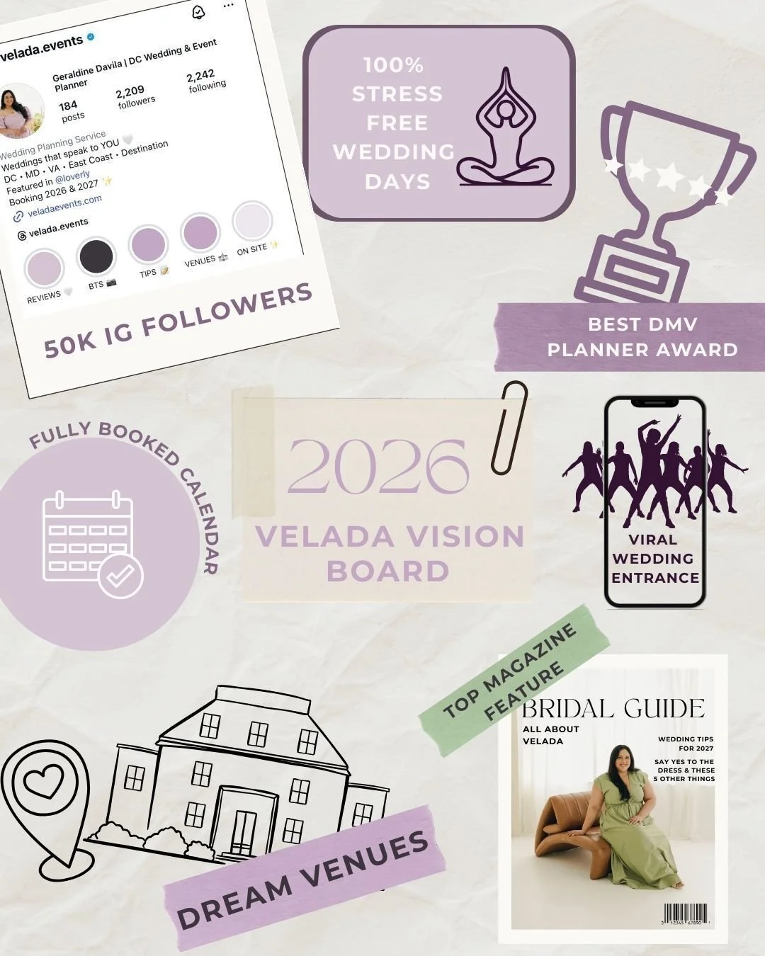 We like to dream big✨ 

Comment below what's in your 2026 vision board👇 From thousands of social media followers to a zen stress-free wedding day, we are manifesting the best year for Velada yet!

#weddingplanner #dmvweddingplanner
weddings in dc la