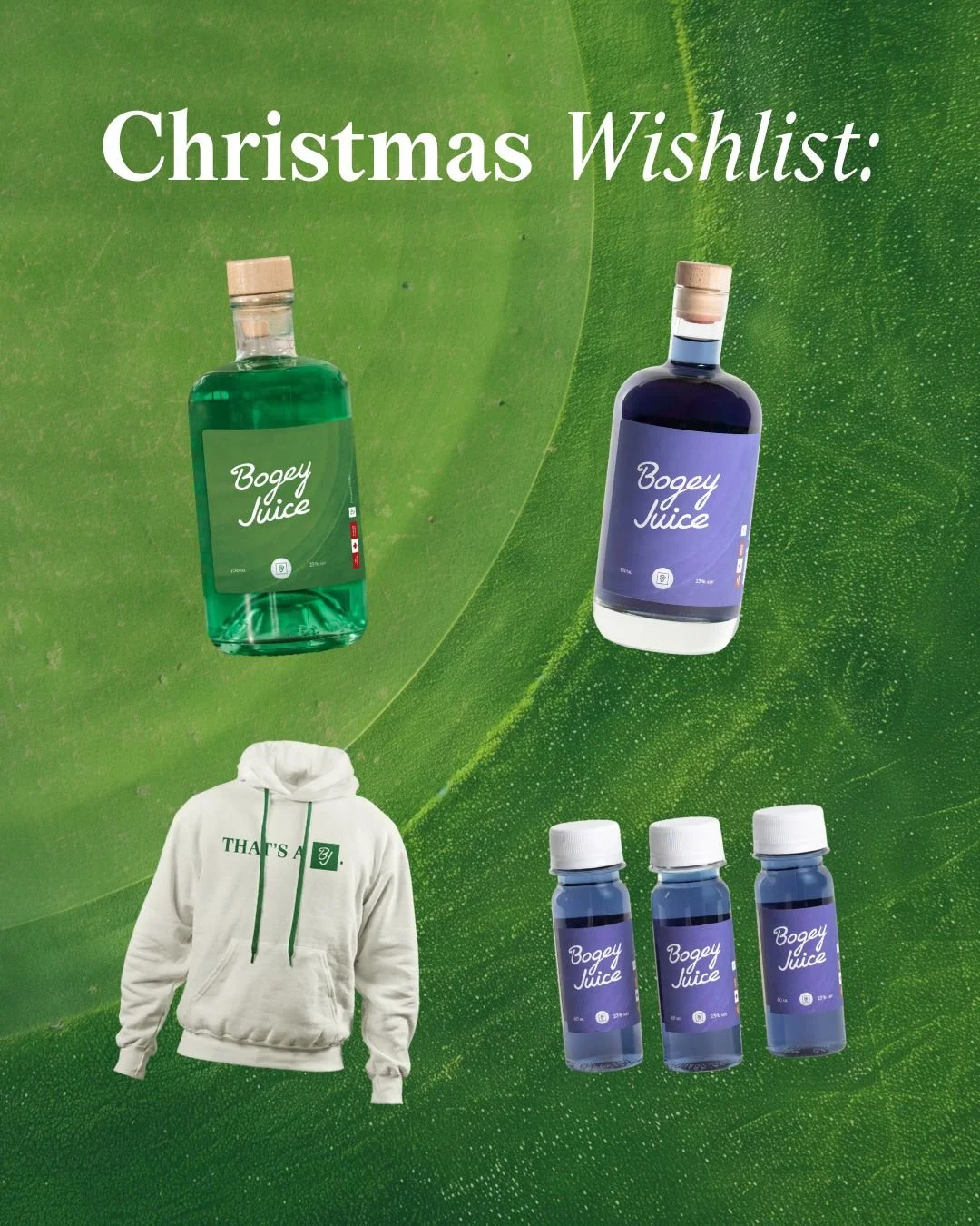 Dear Santa, we&rsquo;ll take a bottle, a hoodie, and a better short game. ⛳🎅

&lsquo;Tis the season to sip, swing, and stock up. Shop now through the link in our bio. 

#BogeyJuice #BJ #Amateurs #DrinkUp #19thHole #Clubhouse #Golfers #PourDecisions 