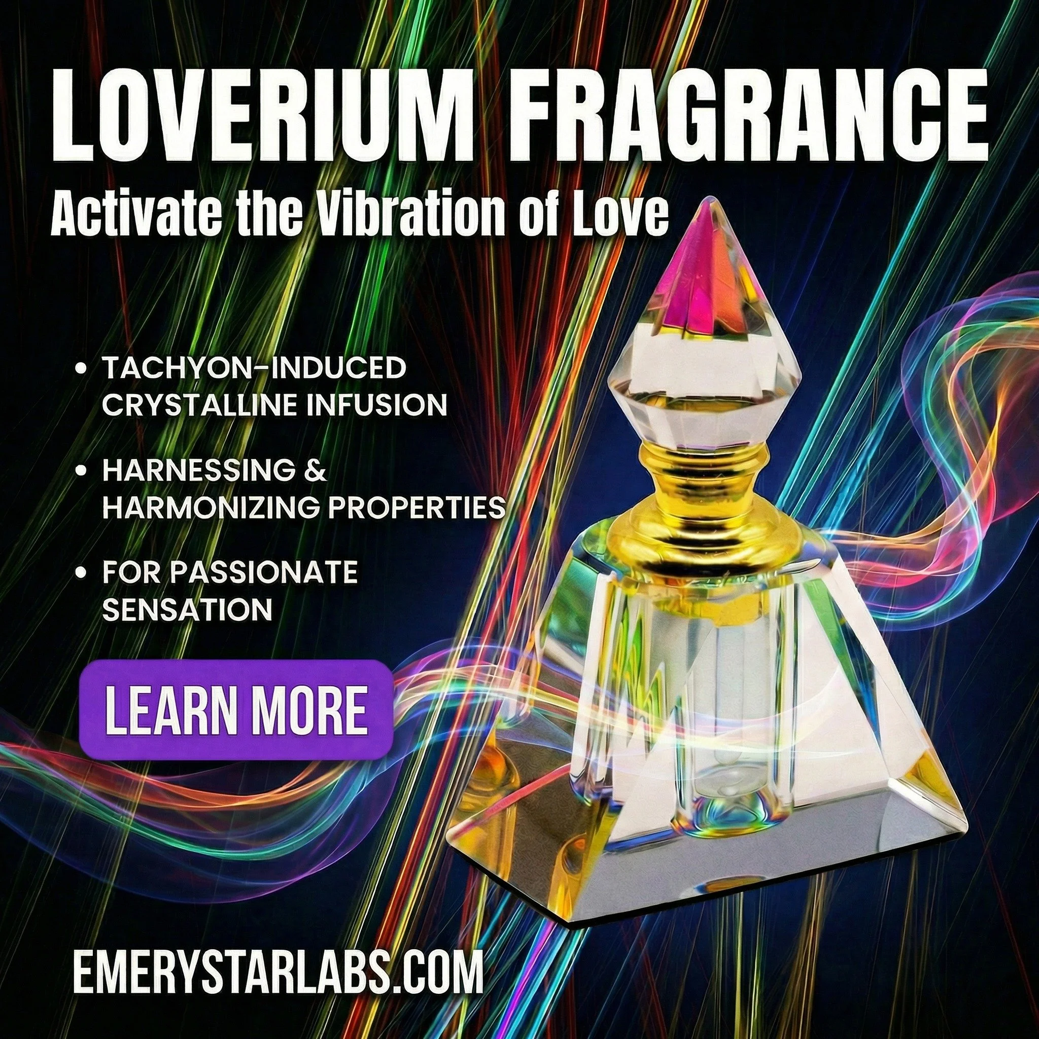 Ignite the frequency of love this Valentine's 🌹✨

Celebrate with Loverium Fragrance&mdash;our tachyon‑infused crystalline elixir designed to harmonize energy and amplify passionate connection.

Limited Time: Enjoy 20% OFF ALL PRODUCTS | Discount thr