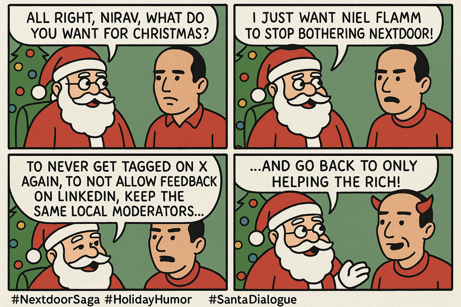 🎅 A Totally Fictional North Pole Conversation: Santa &amp; Nirav 🤶