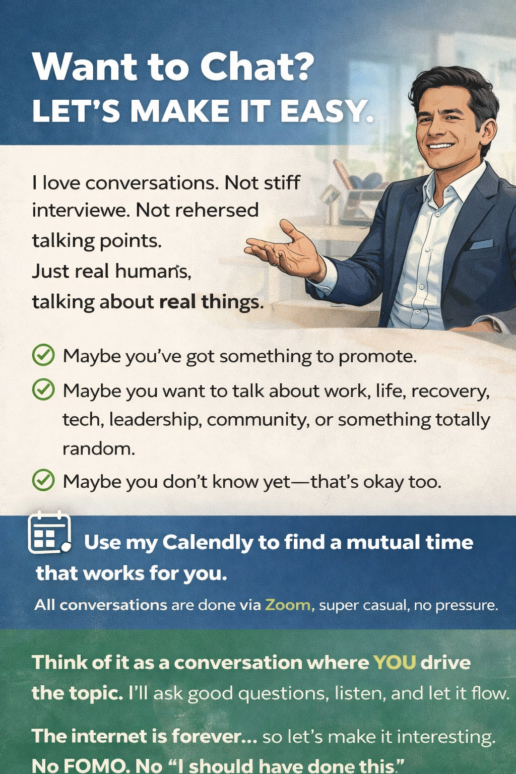 🎙️ Want to be on a podcast? Let’s talk.