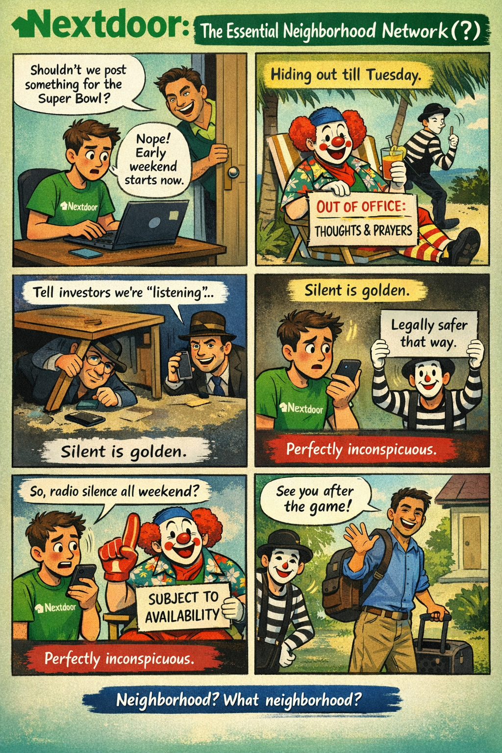 Nextdoor: The Essential Neighborhood Hide-and-Seek Network