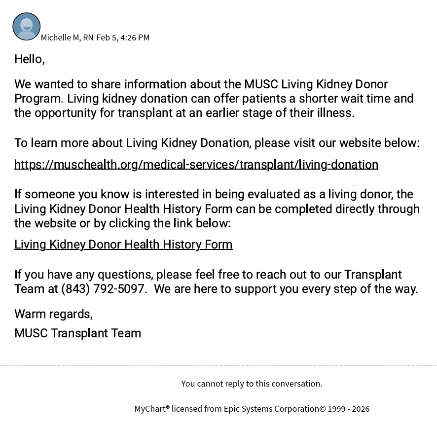 Giving the Gift of Life