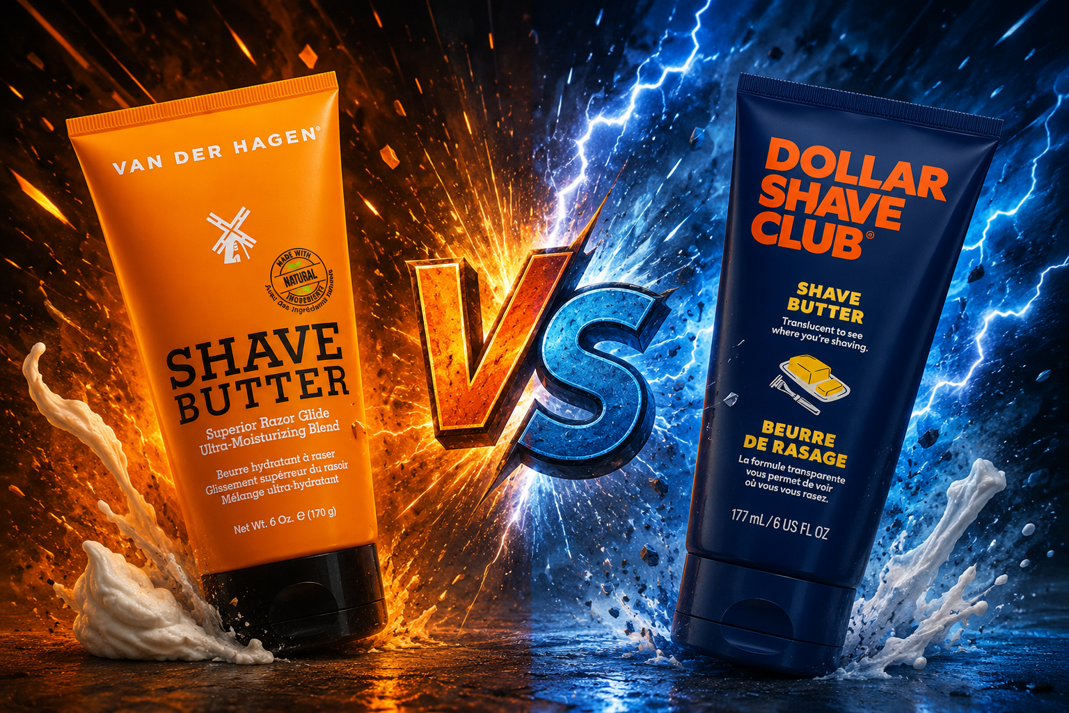 Battle of the Shave Butters: Dollar Shave Club vs. Van Der Hagen — The Bald Head Experiment Begins