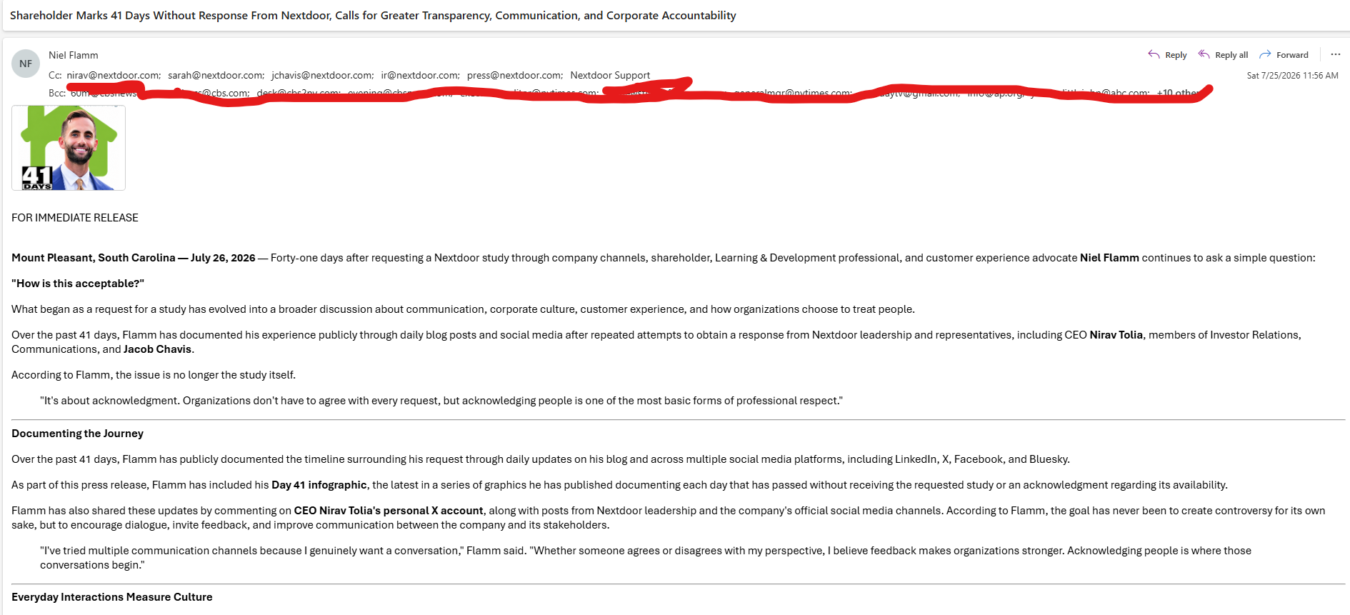 Press Release Sent: The Conversation Continues