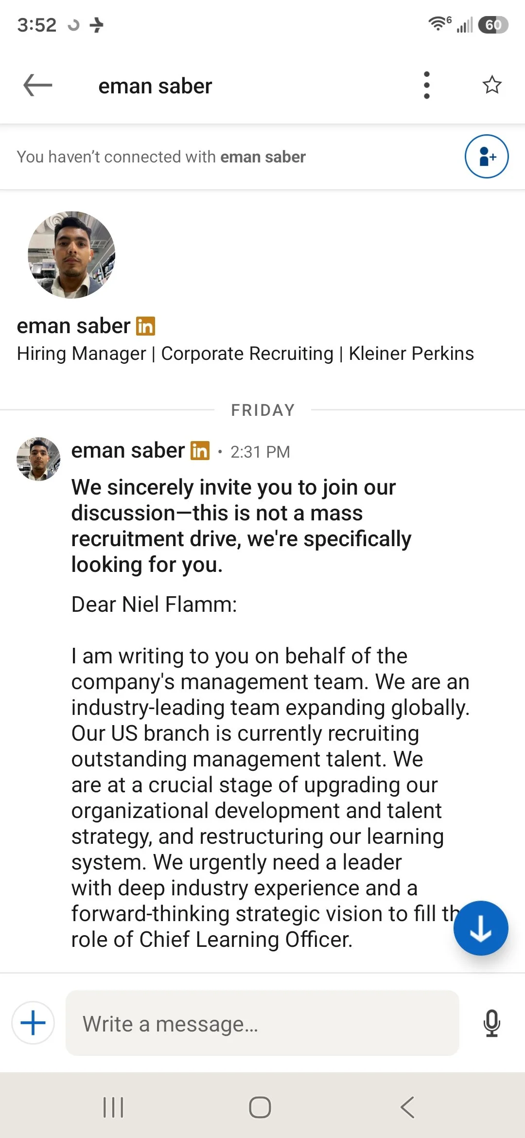 Another Day, Another LinkedIn "Recruiting" Scam
