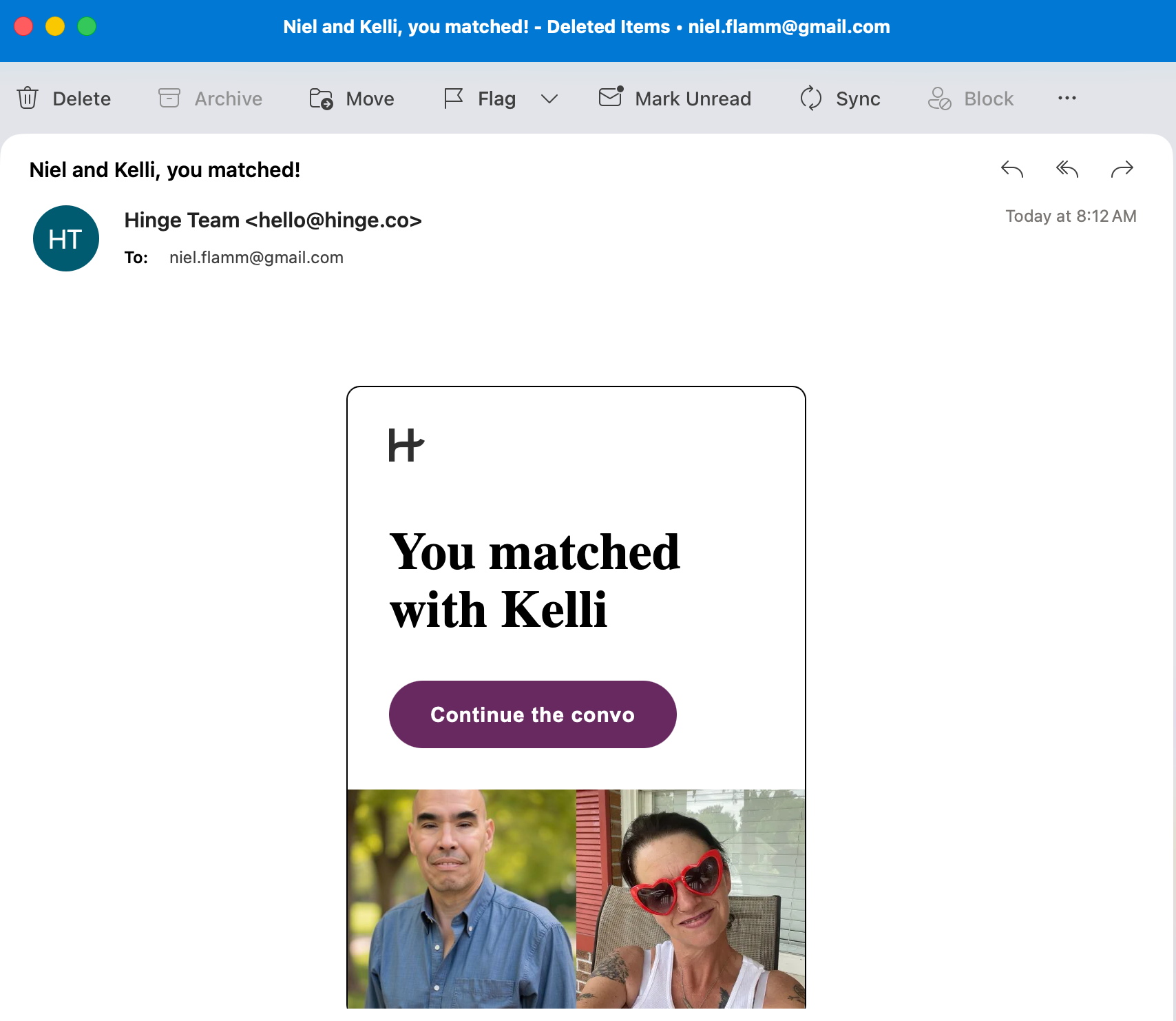 Well, That Was Fast: I Got My First Hinge Match