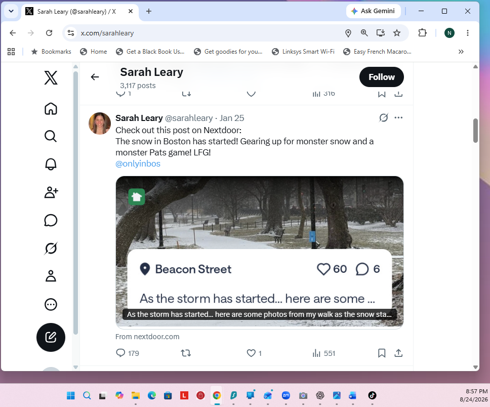 A Correction—and an Apology to Sarah Leary