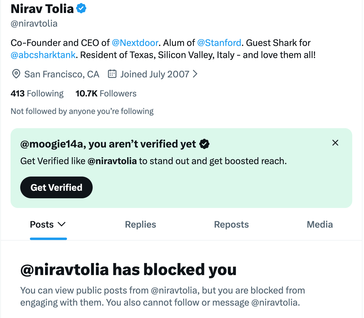 Blocked Again: Apparently My Questions Are Getting Through