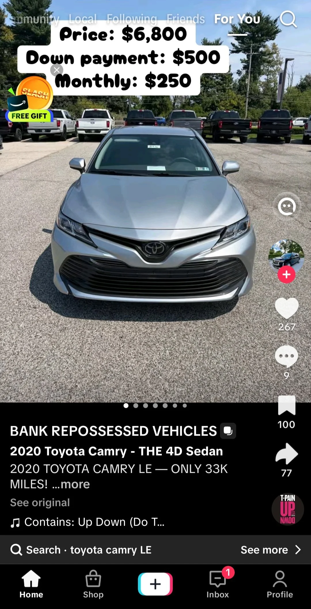 $6,800 for a 2020 Toyota Camry with 33,000 Miles? TikTok, We Need to Talk.