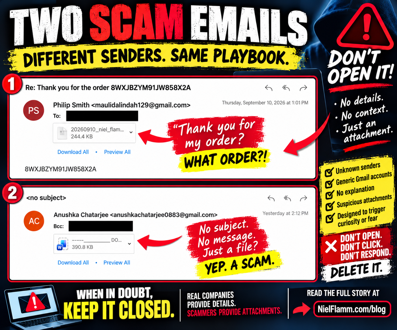 Apparently, the Scammers Have Stopped Writing Emails