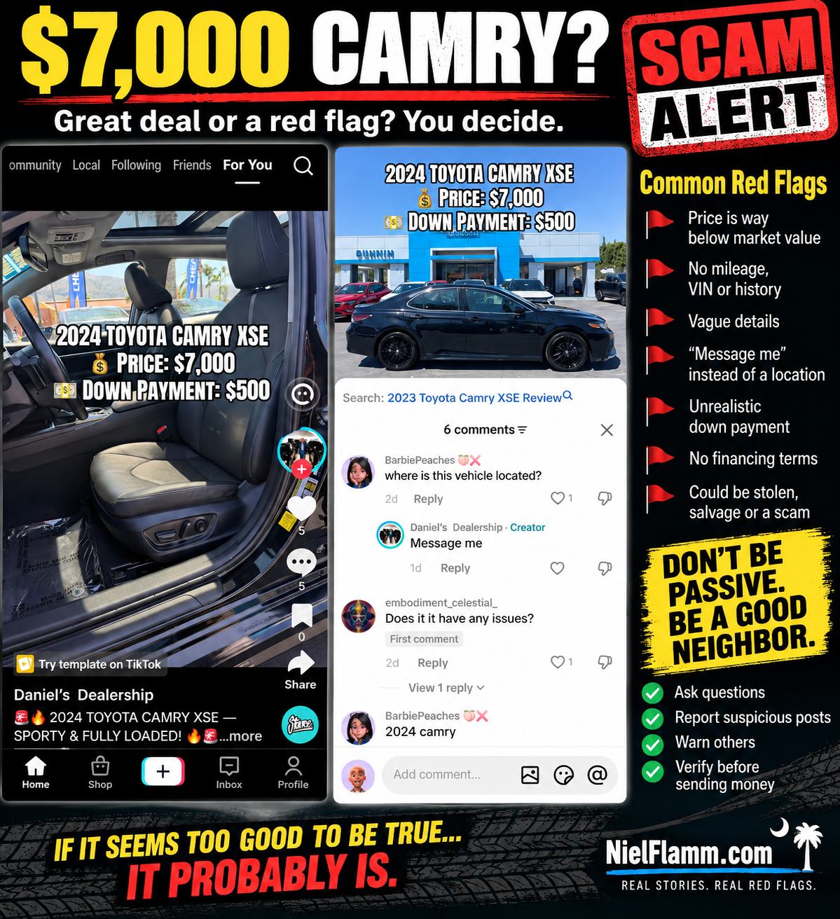 A $7,000 2024 Toyota Camry XSE? TikTok’s $500 Down Car Deal Is Back
