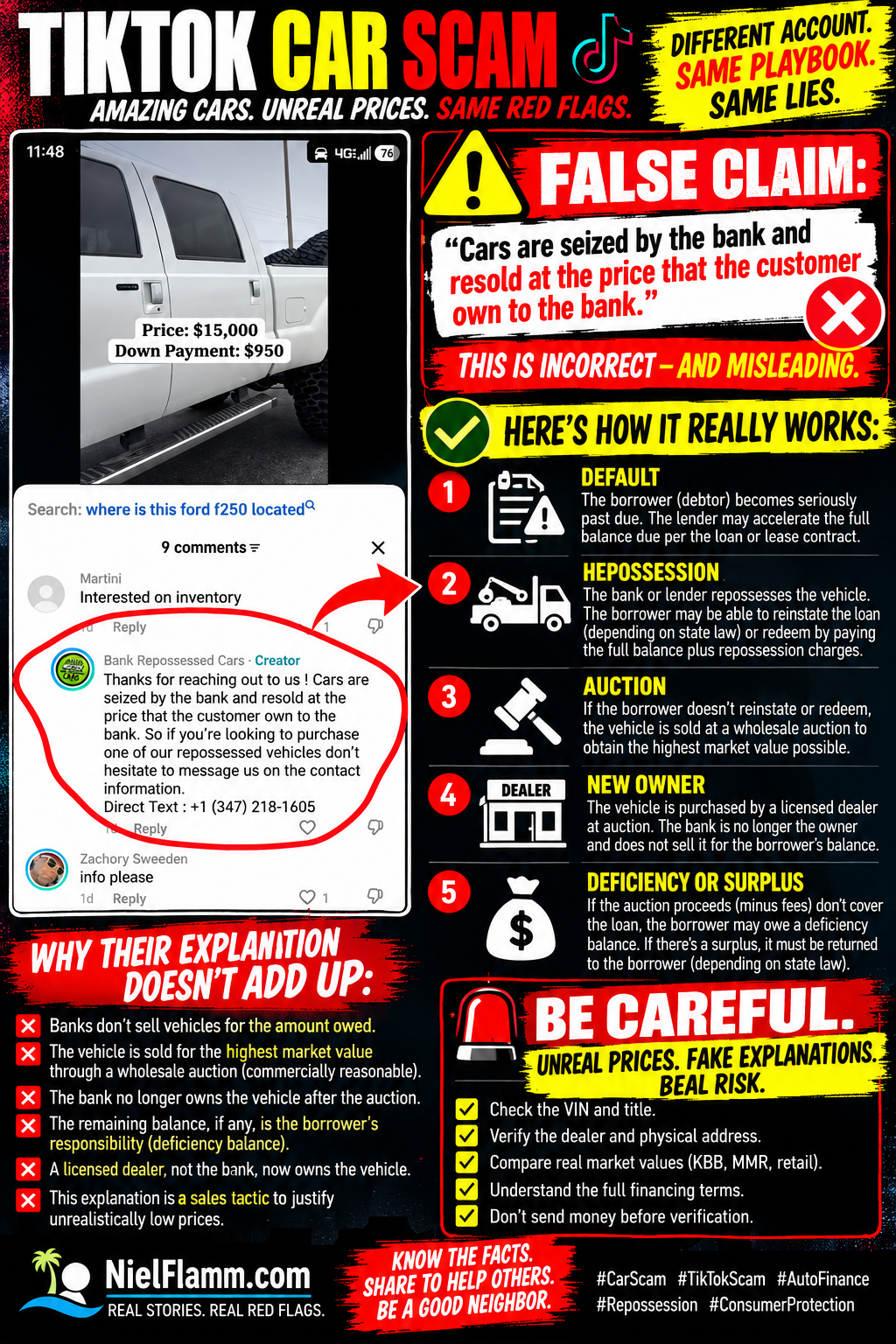 The “Bank Repo” Story Falls Apart: That’s Not How Vehicle Repossession Works